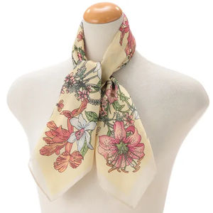 Multifunctional women's <b>square</b> <b>scarf</b> pattern printed headscarf polyester fiber <b>scarf</b> long size headscarf - Product Image 1