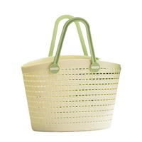 Paniers à linge sales multifonctionnels pour la maison Panier de rangement pour légumes portable avec poignée en plastique souple