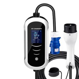 Pengisi daya mobil elektrik tipe 2, pengisi daya EV portabel 16A 3,5 kW 7kW 11KW - Product Image 1