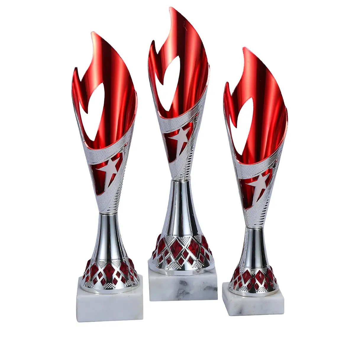 Wholesale sports trophy High Quality cricket trophies tournament champions metal trophy cups