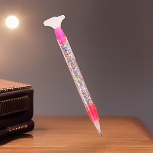 Bolígrafo de Puntos Moderno de 14 cm con Diseño Clásico Vintage, Herramienta de Arte con Diamantes de Imitación y Estrellas Brillantes - Product Image 1