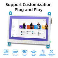 Sin controlador 4,3 ''pulgadas 800*480 IPS LCD pantalla táctil Módulo de pantalla LCD para BB Black, Windows ,Raspberry Pi 5 4 3