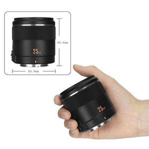Lente Principal para Cámara YN25mm F1.7M, Enfoque Automático y Manual, Gran Apertura, Montura Micro 4/3 para G100/<span class=keywords><strong>GH5</strong></span>/G9/GX85 para Olympus E-M5 II III/PEN-F/ E-PL9 - Product Image 2