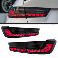 2019-2023 pour Série 3 G20 G28 : Ensemble de feux arrière à LED 30W intégrés, type traversant, motif écaille de dragon, référence OE 63118496161