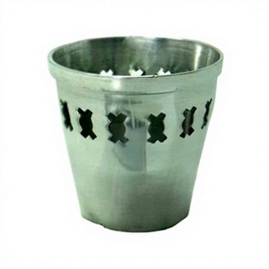 Fer métal chauffe-plat votif nickelé finitions aluminium bougeoir votif usine directement décoration de la maison - Product Image 1