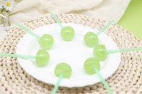 Caramelos Duros Esféricos de Jugo Lácteo, Semilla de Chía y Kiwi, Envueltos Individualmente, Venta al Por Mayor, OEM, ODM
