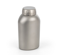 Bouteille d'eau en titane pur de 1100 ml avec bouchon à vis, légère, pour le sport et le camping en plein air