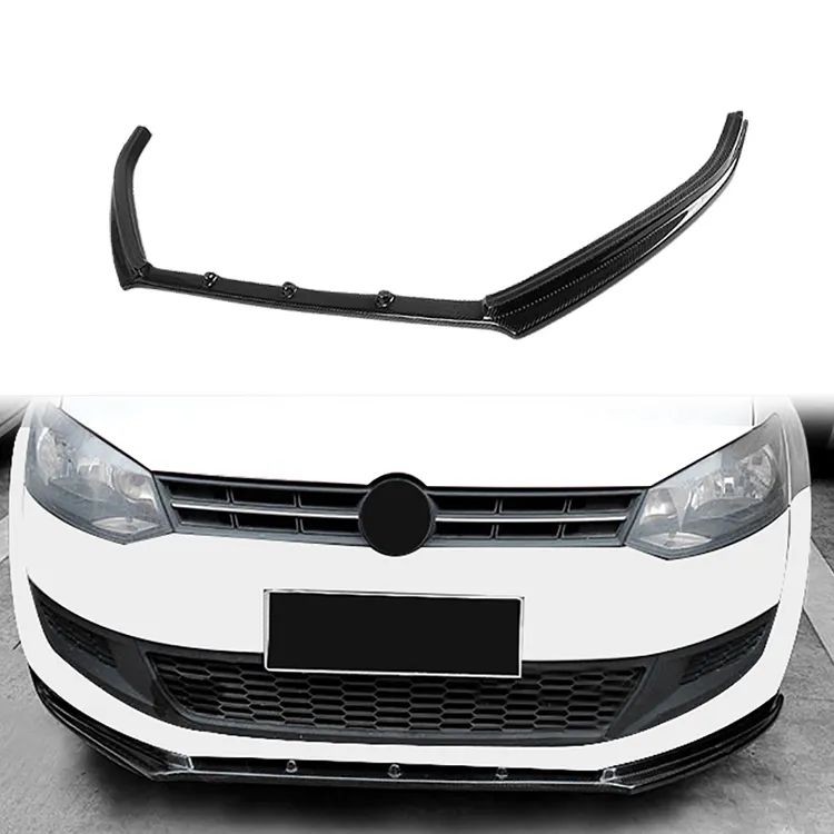 OSIR Style Front Lip For Volkswagen POLO Carbon Fiber Front Bumper Lip For VW 2011+