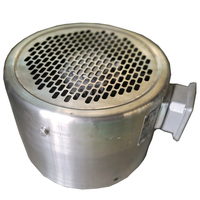 Ventilateur axial électrique ODM en acier inoxydable avec roulement à billes, pales en acier au carbone, 1400 tr/min, montage sur pied, couleur argent, 230V-415V