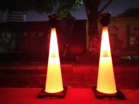 10 Balises de signalisation solaires à LED pour allées, haute intensité, réflecteurs prismatiques, indice IP66, fonctionnant à piles sèches