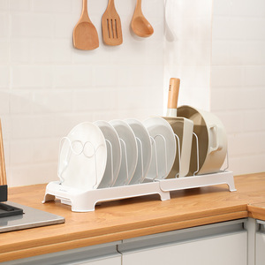 Égouttoir à vaisselle moderne en plastique réglable, multifonctionnel, à double niveau, rétractable, de type autoportant, sans perçage, durable et brillant pour évier - Product Image 2