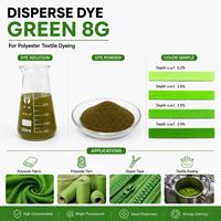 LIECHAN Colorant Dispersé Haute Température Vert Fluorescent 8G Poudre de Teinture à 200% de Concentration pour Polyester et Plastique, Fût de 25 kg, CAS