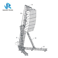 Supports de scène robustes pour éclairage, tours de levage, tours d'ascension pour truss, supports pour enceintes Line Array