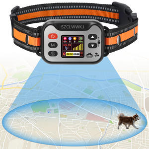 Système de clôture sans fil <span class=keywords><strong>GPS</strong></span> pour <span class=keywords><strong>chien</strong></span>, <span class=keywords><strong>puce</strong></span> importée, <span class=keywords><strong>collier</strong></span> récepteur à choc électrique, étanche IP67, plastique, 15-120 LBS, suivi en temps réel - Product Image 1