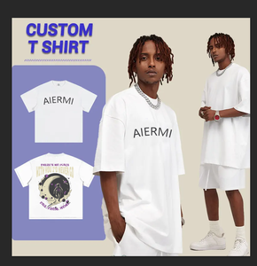 Camiseta de Hombre de Alta Calidad, 100% Algodón Tejido, Talla Grande, con Estampado DTG Personalizado, Cuello Redondo Anti-Pilling - Product Image 1