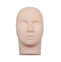 Tête d'entraînement en caoutchouc Extension de cils Cosmétologie Mannequin poupée tête de visage pour cils modèle de pratique de maquillage