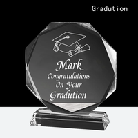 Trofeo De Cristal Con Letras Personalizadas Award Lettrage personnalisé professionnel en bois massif k9