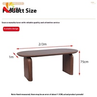 Table à manger télescopique extensible en bois de style européen, simple, pour la maison, petit appartement, forme ovale, style japonais rétro, bureau