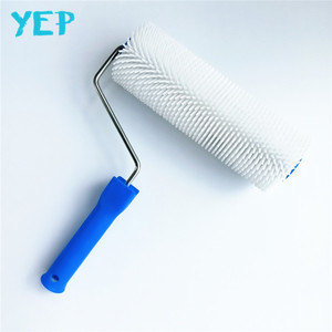 Yep Premium 7" Ultra-Fine Fiber DIY OEM Industrial Flooring Bubble Removing Plastic Handle <strong>Spike</strong> <strong>Roller</strong> - Product Image 1