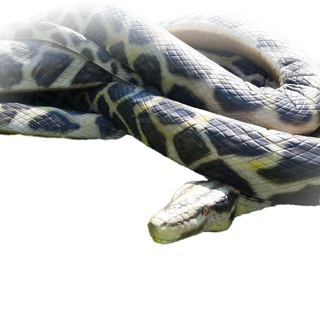 Unique Real Animatronic Snake Animal Model Life Size Snake Animation Products Electric Snake Animals a Control Remoto