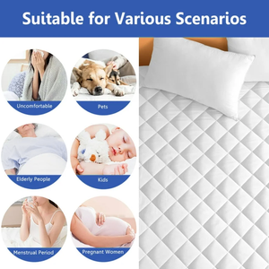 <span class=keywords><strong>Protège</strong></span>-<span class=keywords><strong>matelas</strong></span> matelassé <span class=keywords><strong>imperméable</strong></span> 100 % polyester toutes saisons lavable en machine pour usage domestique – Vente directe usine OEM/ODM - Product Image 6