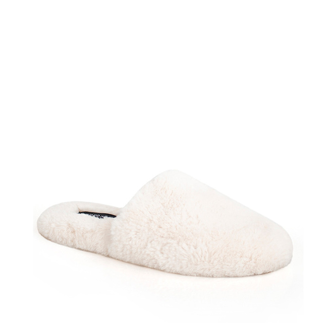 Wholesale Women's Ultra Light Fuzzy Comfortable Memory Foam Soft Fur Slide Indoor Slippers Rubber Insole Warm Flat for Winter