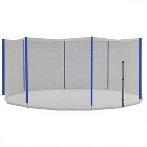 <span class=keywords><strong>Filet</strong></span> de sécurité de remplacement en polypropylène pour trampolines sportifs, entrée ronde à fermeture éclair, <span class=keywords><strong>8</strong></span> <span class=keywords><strong>poteaux</strong></span> droits, 426 cm - Product Image 3