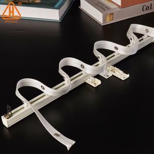 Riel de cortina <span class=keywords><strong>plegable</strong></span> ondulado con corredor ajustable de 50/60/70/80/100mm y accesorios de cintas 107/125/145/160 - Product Image 1