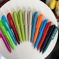 Stylo à bille de poche en plastique personnalisé bon marché facile à prendre mini stylo à bille court avec logo imprimé
