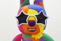 Costume de mascotte ours coloré nouveau lapin Cool gonflable pour Halloween célébration fête scène âne abeille King Kong dessin animé