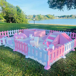 Hoge Dichtheid Spons Luxe Roze En Witte Indoor Kinderen Soft <span class=keywords><strong>Play</strong></span> Verhuur Apparatuur Sets Speelplaats Ballenbak Peuters Soft <span class=keywords><strong>Play</strong></span> - Product Image 1