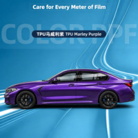 Film de protection de peinture (PPF) liquide brillant TPU Marley Purple pour voiture, film de changement de couleur de carrosserie auto-cicatrisant