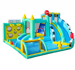 معدات لعب للأطفال قابلة للنفخ قابلة للتخصيص مع مصنع منزلق-أفضل مجموعة قلعة للتسلق - Product Image 1