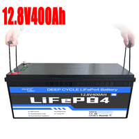 Batterie LiFePO4 12V 100Ah 200Ah 300Ah 400Ah 100 300 200 Ah à Cycle Profond 12 V Volts 12.8V Solaire 24V 12V Bloc Batterie Lithium-Ion