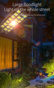 ไฟ LED พลังงานแสงอาทิตย์กลางแจ้งเซ็นเซอร์ตรวจจับความเคลื่อนไหวแสงแดดกันน้ำผนังฉุกเฉินโคมไฟรักษาความปลอดภัยถนนสำหรับตกแต่งสวน - Product Image 4