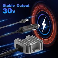 Convertisseur DC étanche pour appareil Internet satellite 12V/24V vers 30V 3.5A avec fusible intégré et connecteur Anderson Prix usine