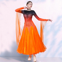 Robe de danse moderne, robe de danse de salon standard, robe de danse de valse, robe de danse sociale et de cha-cha, robe de danse carrée, costume de spectacle et de compétition à grande ampleur