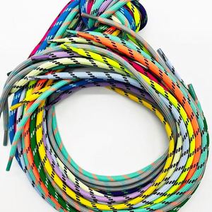 Cordons ronds en polyester 100% enduits imperméables de haute qualité pour vêtements, cordon de serrage personnalisé pour chemisier - Product Image 2