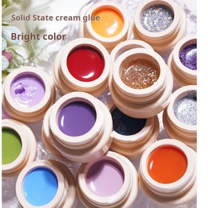 Gel UV Japonés de 60 Colores en Lata, Gel Sólido para Decoración de Uñas, Set de Esmalte en Gel con Pegamento para Uñas - Product Image 3