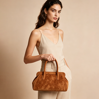 Sacs échantillons gratuits disponibles, support OEM/ODM, sac à bandoulière pour femme en cuir marron avec fermeture éclair et boucle, petite capacité, pour le shopping décontracté