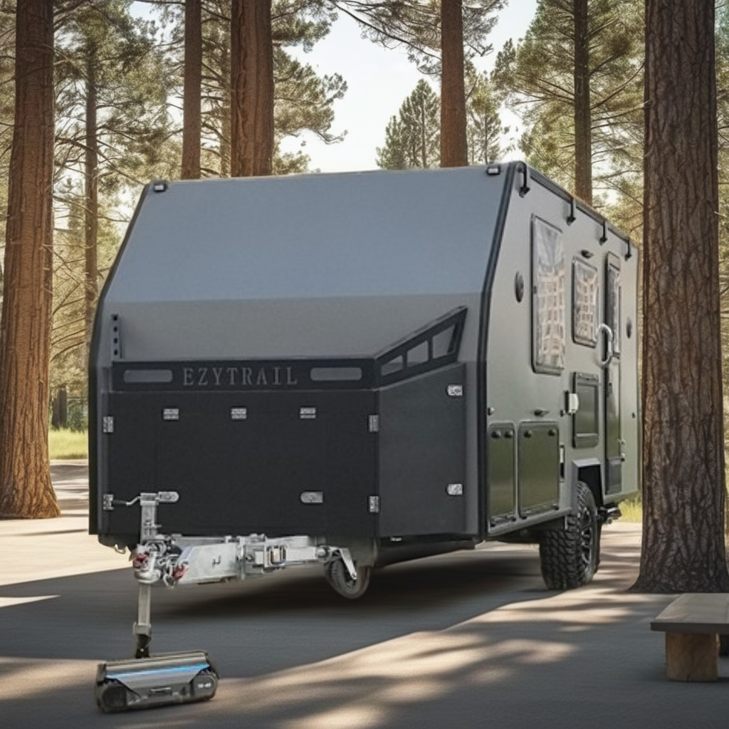 Мощный Электрический гусеничный грузчик TK45 для караванов и RVs емкостью 4500 кг с дистанционным управлением и аварийной остановкой RV Запчасти и аксессуары
