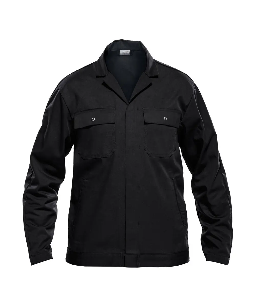 Black mens mechanic inherent FR work shirt jacket uniform fire resistant nomex shirts