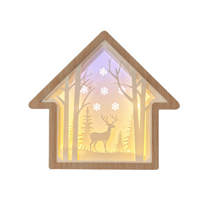 Veilleuse de table LED en papier sculpté <span class=keywords><strong>3D</strong></span> Veilleuse de chevet pour chambre à coucher Veilleuse tout festival Cadeau Fête des mères Fille Amie Enfants - Product Image 6
