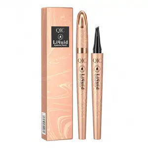 Ultra-Fine Liquid Eyebrow Tattoo Pencil Waterproof Sweat-Proof Dark Brown Liquid Brow Pen Makeup Cosmetics