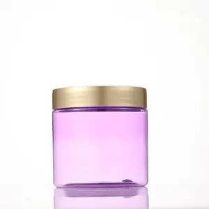 Wholesale Empty Different Capacity 50ml 80ml 100ml 120ml 150ml 200ml 250ml Cosmetic Cream Pet Plastic Jar With Pet Lid
