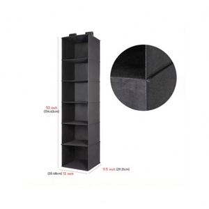 Organisateur de rangement suspendu pour armoire en tissu non tissé 90G à six couches, pliable et multi-niveaux - Product Image 2