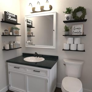 <span class=keywords><strong>Estantes</strong></span> Esquineros Flotantes de Madera Rústica Moderna, <span class=keywords><strong>Estantes</strong></span> de Pared <span class=keywords><strong>para</strong></span> Herramientas de Limpieza, <span class=keywords><strong>para</strong></span> Baño, Cocina, Dormitorio, Decoración del Hogar - Product Image 2