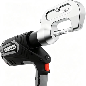 <b>Battery</b> Powered Hydraulic Riveter | C-Type Opening Self-Pierce Riveting <b>Gun</b> FY KRS-509 30mm Stroke Complete Tool Set Tool - Product Image 2