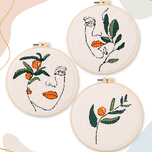 Kit de bricolage XIXI - Broderie florale murale faite à la main avec outil de poinçonnage, en polyester, pour artisans - Product Image 3