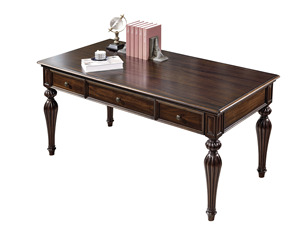 Libreria Scrivania Classica in Noce Nero Arredamento per Studio GYW80 - Product Image 5